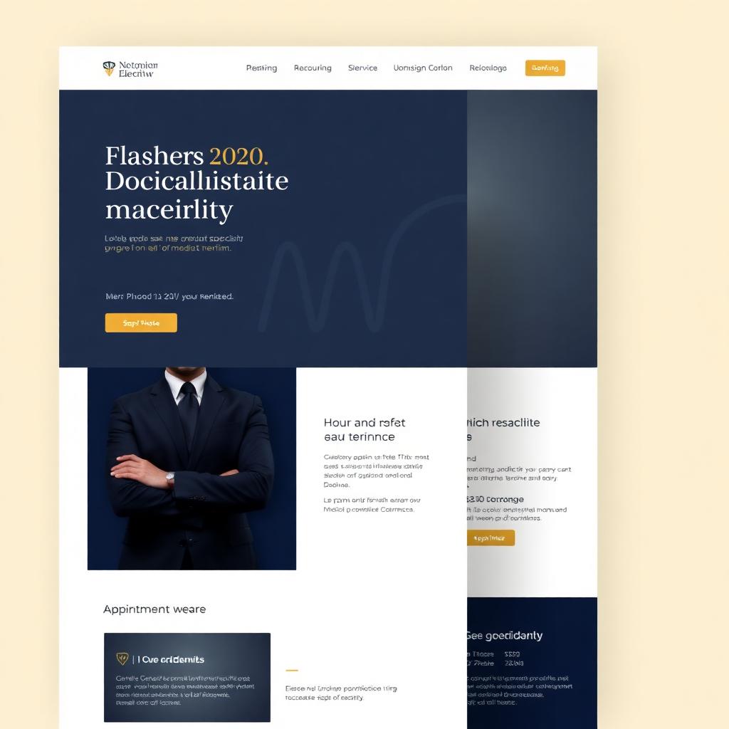 Mockup del sitio Especialista Premium