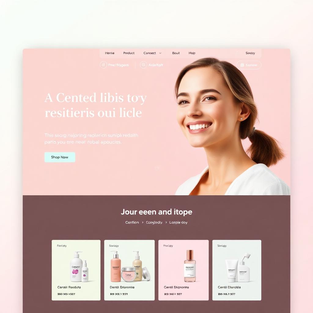 Mockup del sitio Estética y Dental